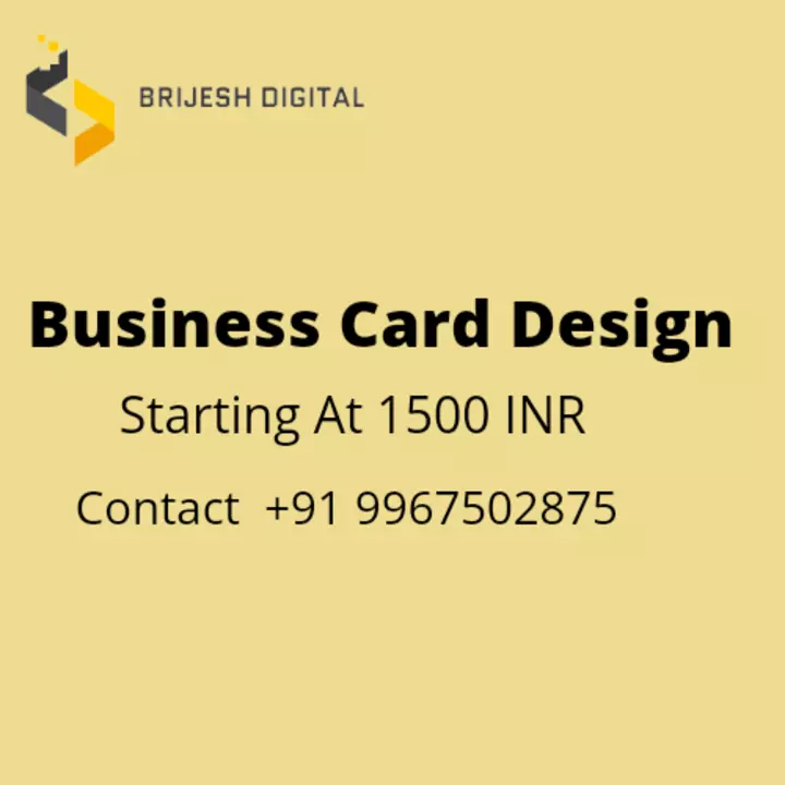 Business Card Design  uploaded by Brijesh Digital  on 10/8/2022