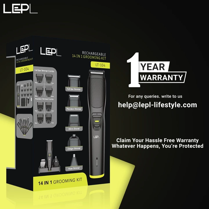 LEPL LT-104 Hair Trimmer Full Kit Set Multiple For Man uploaded by Sparsh Collection on 10/8/2022