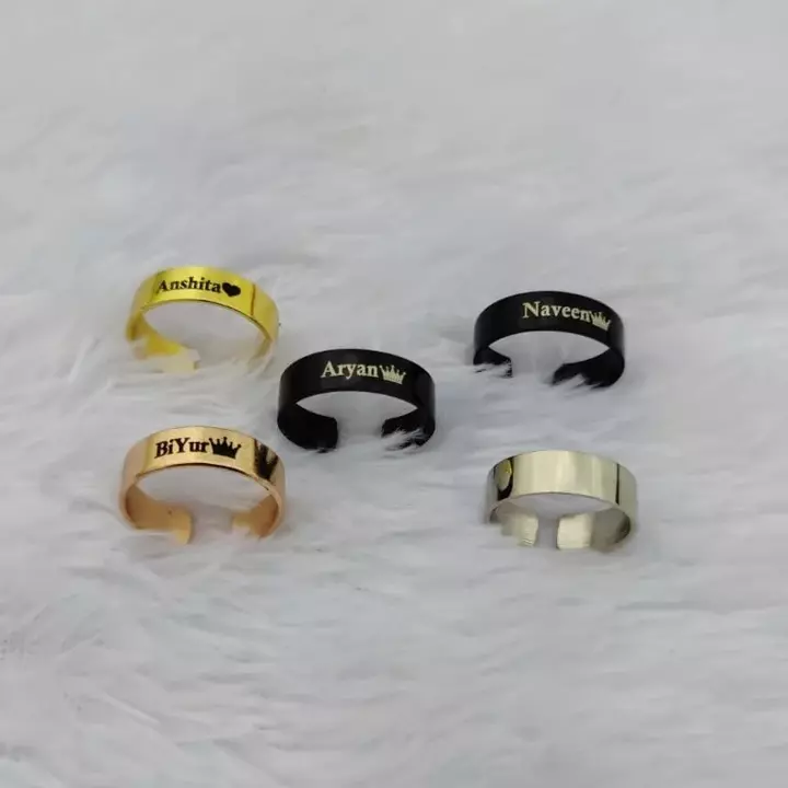 Customised name ring uploaded by SS fashions on 10/9/2022