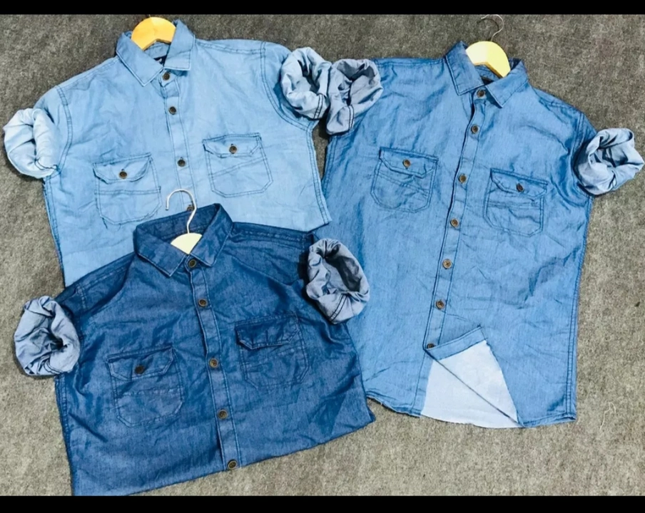 Denim double pocket Shirts uploaded by business on 10/9/2022