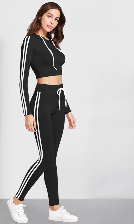 D's Hoodie Crop top with Pant set  uploaded by business on 10/9/2022