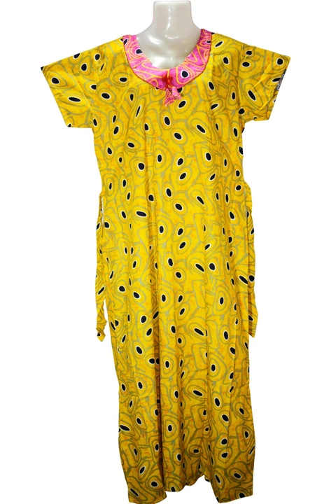 Aline pure cotton printed full length nighty/night gown uploaded by Arko Enterprise on 10/9/2022