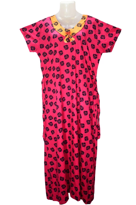 Aline pure cotton full length night gown for regular use uploaded by Arko Enterprise on 10/9/2022