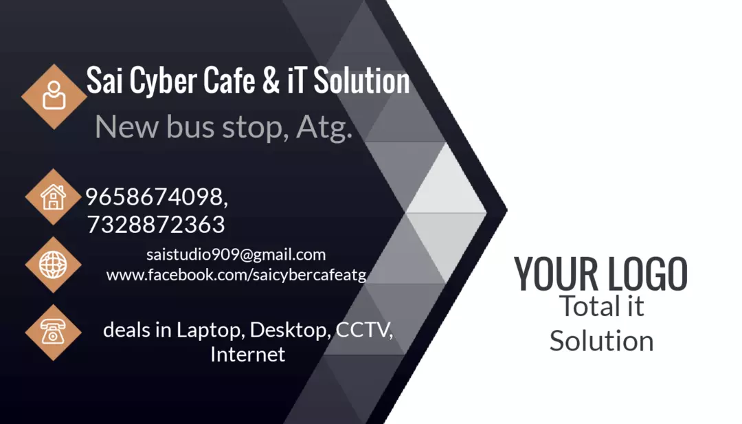 Visiting card store images of Sai iT Solution