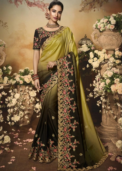 Party wear saree  uploaded by Prime fashion on 10/9/2022