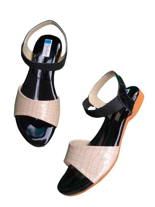 Post image Women black &amp; tan color beautiful sandal