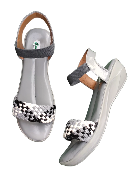 Women Grey color beautiful sleeper sandal uploaded by Sayma enterprises  on 10/9/2022