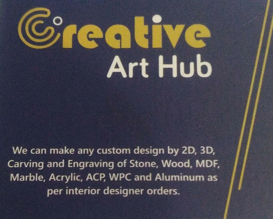 Visiting card store images of Creative art hub