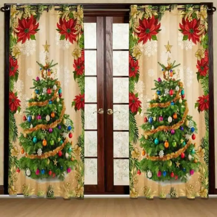Christmas curtains uploaded by Rama krishna enterprises on 10/9/2022