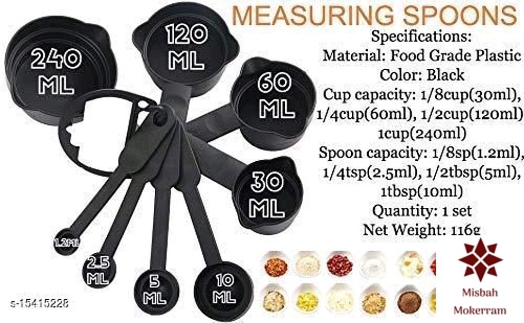 Latest Measuring Cups

Material: Plastic
Pack: Pack of 1
No. of Measuring Cups: 4
No. of Measuring S uploaded by business on 1/7/2021