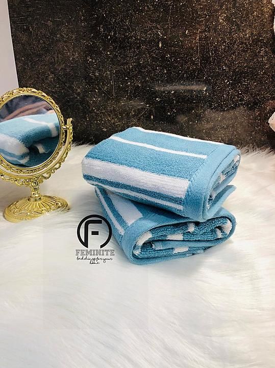 Freeship✈️⛵ cotton 16*28size  2pcs towel set uploaded by GOLDEN ERA CLOTHING STORE on 1/7/2021