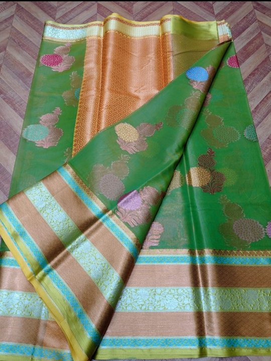 Banarasi kora organza alfi buta soft silk saree  uploaded by Sara Silk Art (Sarees) on 10/10/2022