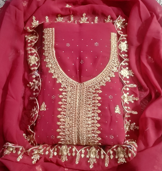 women's jorjat havey work suit salwar dress material uploaded by MK Treders on 10/10/2022