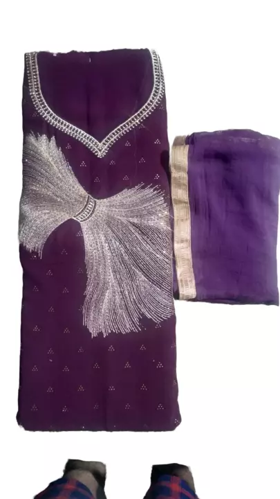 women's jorjat ful hand work suit salwar dress material uploaded by MK Treders on 10/10/2022