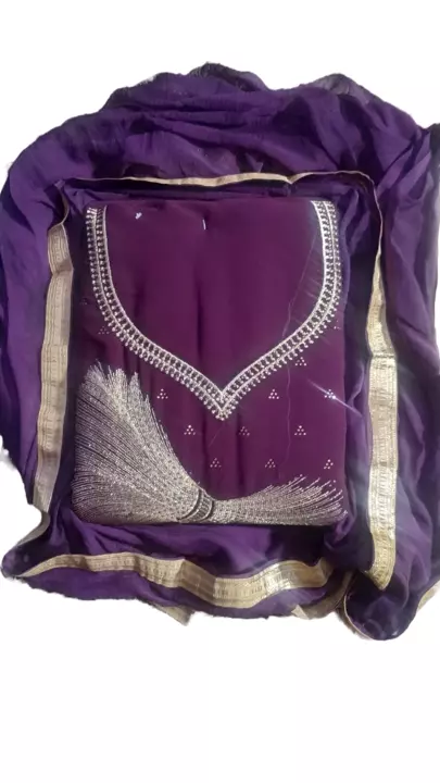 women's jorjat ful hand work suit salwar dress material uploaded by MK Treders on 10/10/2022