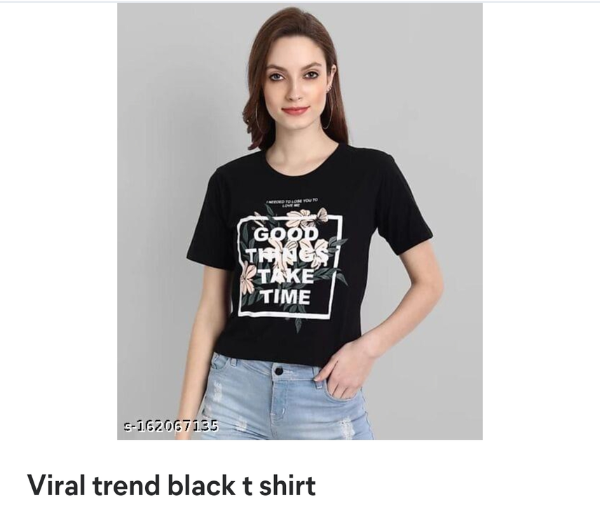 Viral Trabd Black T Shirt uploaded by business on 10/10/2022