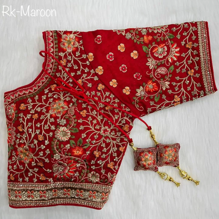 *Heavy Real Dimond Wedding Blouse * uploaded by Supriya label on 10/10/2022