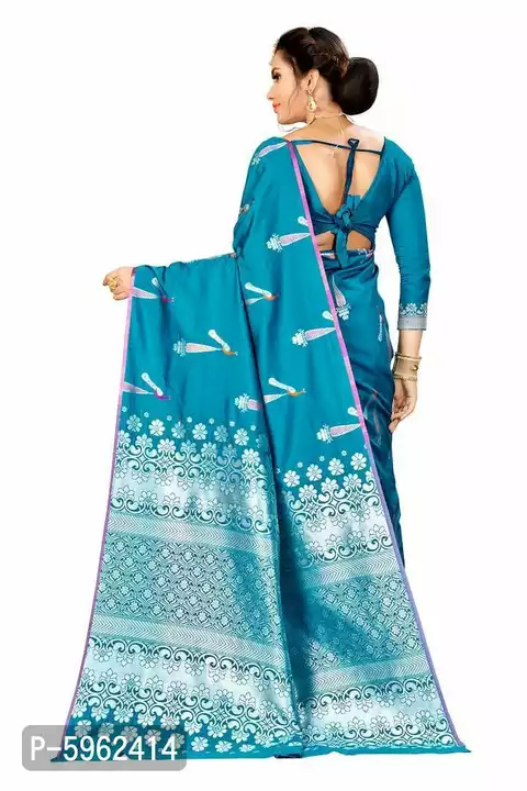 *Women Art Silk Woven Design Saree with Blouse piece*

 *Size*: 
Free Size(Saree Length - 5.5 metres uploaded by Lookielooks on 10/10/2022