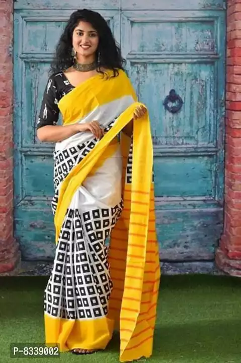 *Jaipur Cotton Mulmul Printed Saree*

 *Size*: 
Free Size(Saree Length - 5.5 metres) 
Free Size(Blou uploaded by Lookielooks on 10/10/2022