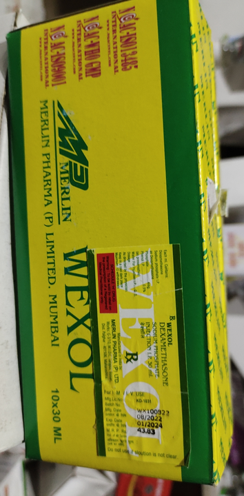 Wexol Injection 30ml (Wholesale) uploaded by Shree Kapaleshwar Pharmaceutical Distributors  on 10/10/2022