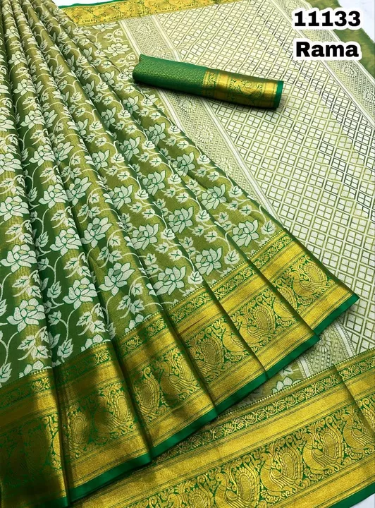 Post image Whatsapp for orders 8310969104
💥NO COD ONLY ONLINE PAYMENT GPAY PHONE PE PAYTM 💥

Price - 1850₹+FREE SHIPPING NO COD ONLY ONLINE PAYMENT GPAY PHONE PE PAYTM 💥

Design no - 11133
Catlog name - Treasure 2 

Fabric details - Kanjiviram pattu silk pure zari weaving with contrast weaving border &amp; contrast rich weaving pallu 
Blouse - Contrast weaving blouse

Cut - 6.30
Available in 4 colours 
Weight - 670 Grams

Premium quality 😍
Book your orders 📦