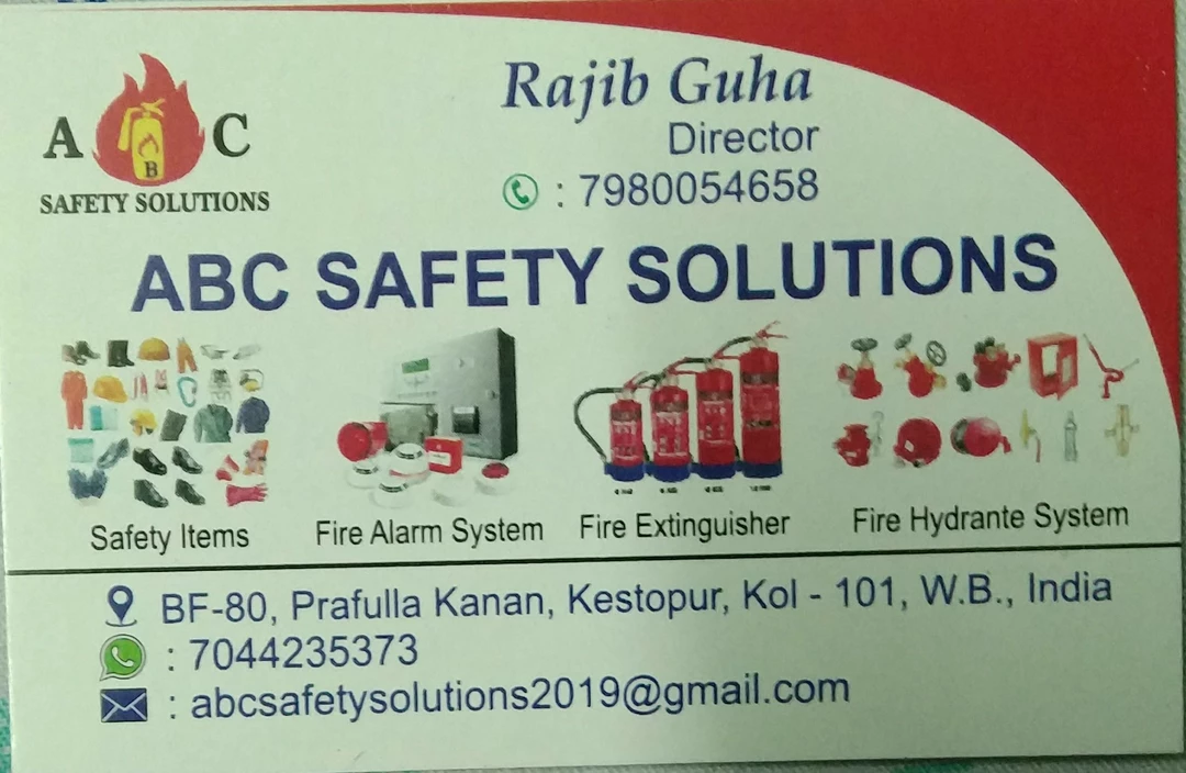 Visiting card store images of ABC SAFETY SOLUTIONS