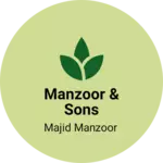 Business logo of Manzoor & sons