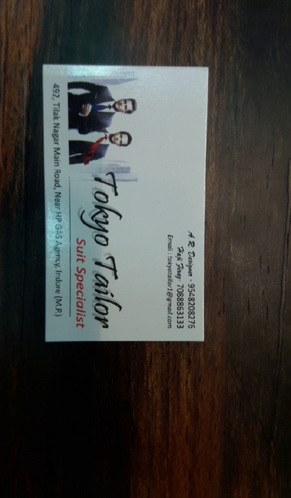 Visiting card store images of Tokyo Tailor