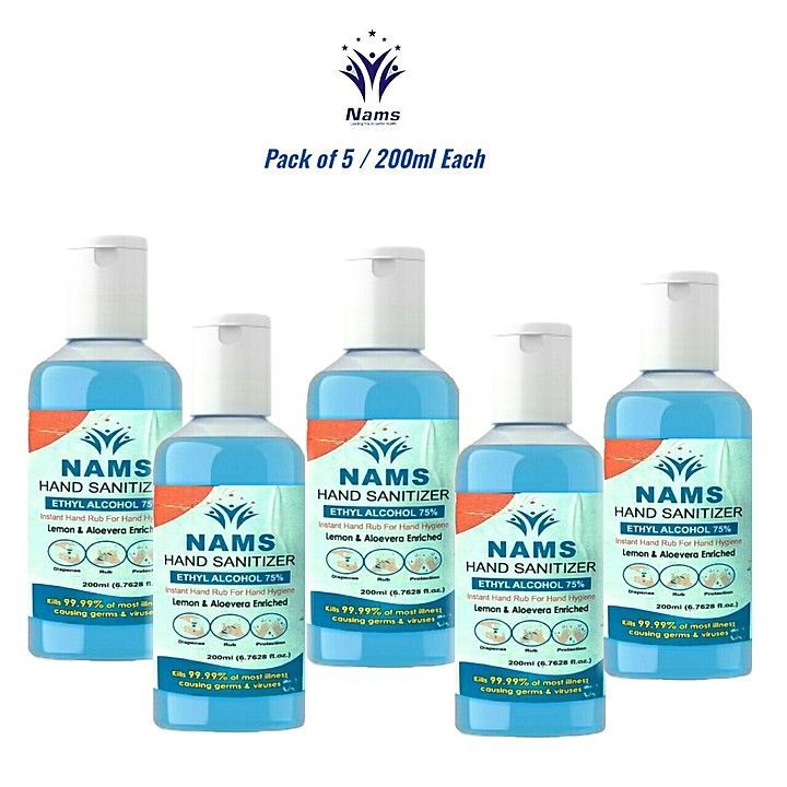 Nams Hand Sanitizer 200ml. uploaded by business on 1/7/2021