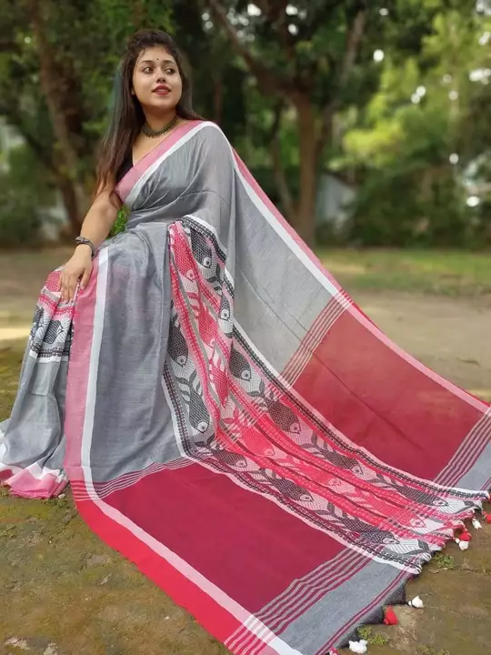 Soft cotton saree with BP  uploaded by business on 10/10/2022