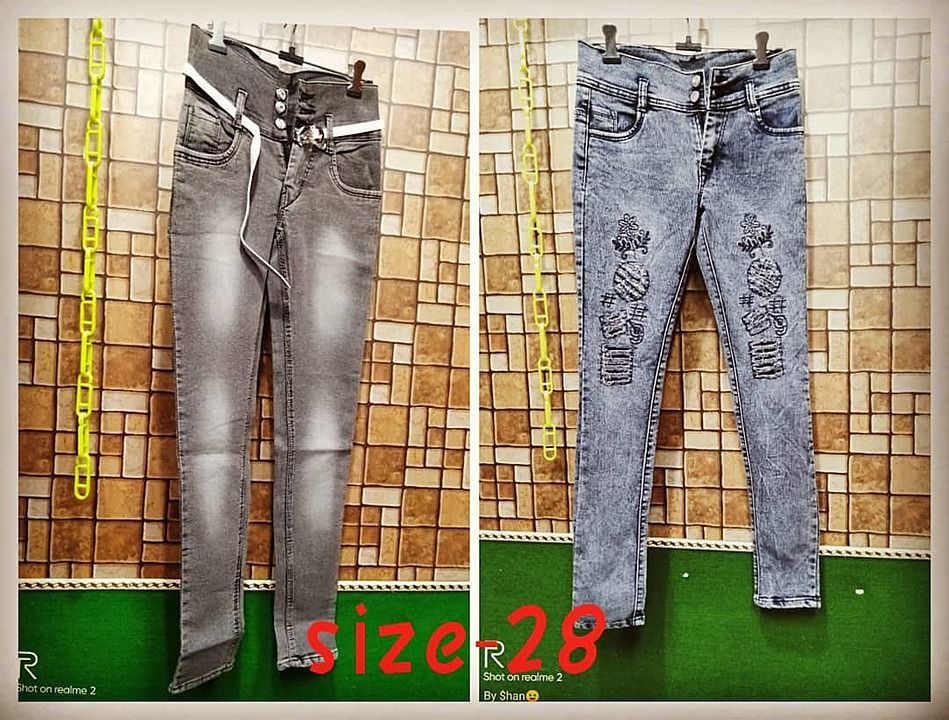 Denim girls ladies jeans  uploaded by Shan collection on 1/7/2021