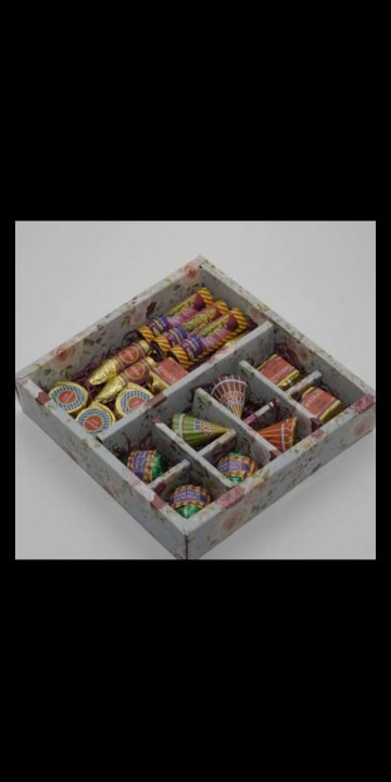 Post image Eco friendly Diwali special Chocolate Crackers  gift box and Hamper basket* to gift your near and dear ones.

Our boxes are loaded with a lip smacking range of chocolates , packed in a beautiful diwali print and make an ideal gift for your loved ones.hi