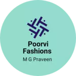 Business logo of Poorvi fashions