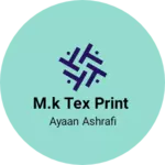 Business logo of M.k Tex print