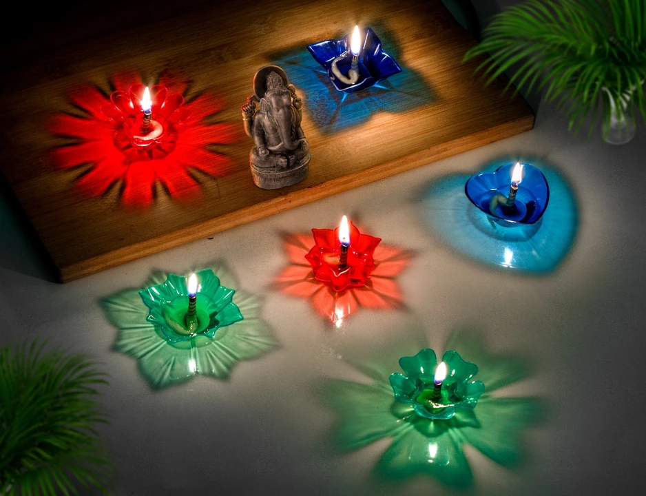 Reflection Diya for diwali uploaded by RADHEY CANDLES AND DECORATIVES on 10/11/2022