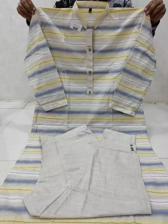 Khadi Kurti Pencil Pant With Both Side Pockets  uploaded by business on 10/11/2022