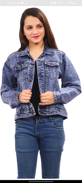 Denim jeans jacket uploaded by Pinky dresses on 10/11/2022