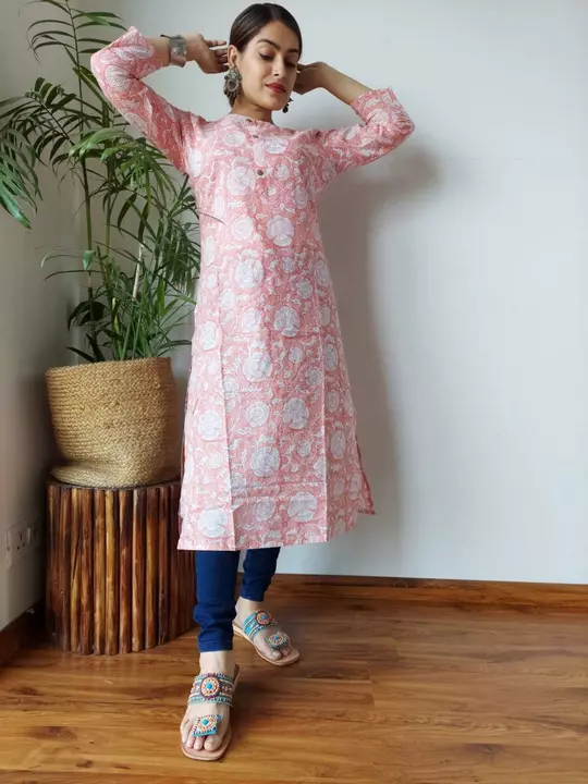 🔺️ *we are launching hand block printed kurti's collection.* 🔺️🎄🪴

*Printing type- Exclusive han uploaded by Lookielooks on 10/11/2022