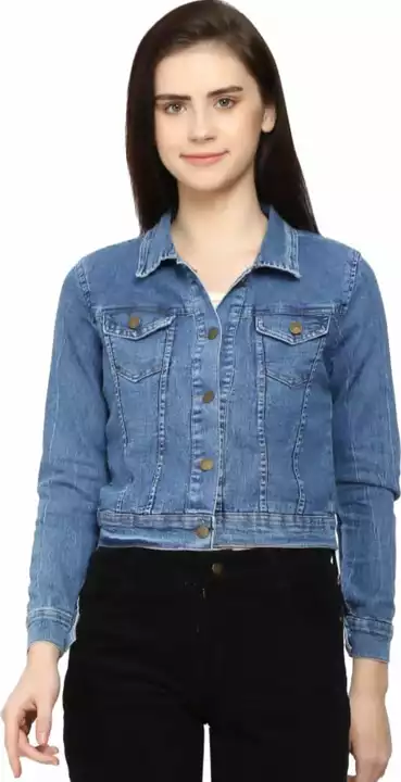 Denim jacket for ladies uploaded by business on 10/11/2022