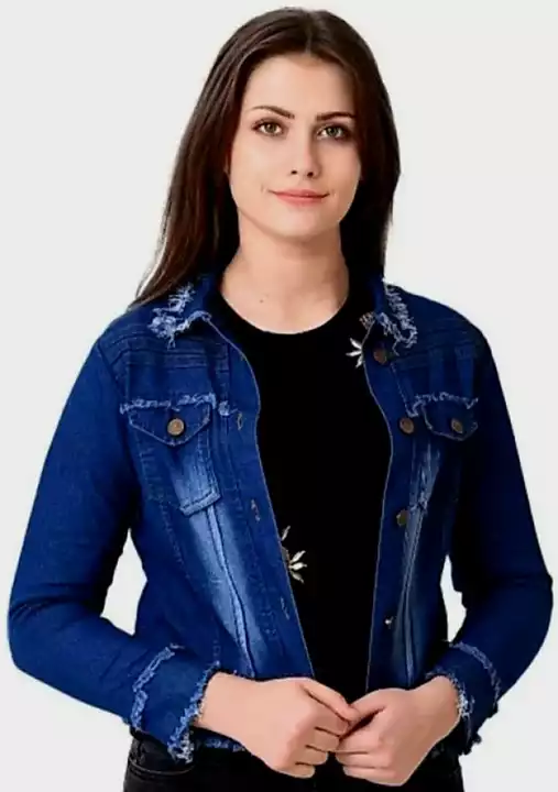 Denim jacket for ladies uploaded by business on 10/11/2022