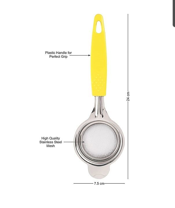 Tea Strainer with Non Slip Handle (Small) - 1118 uploaded by CLASSY TOUCH INTERNATIONAL PVT LTD on 1/7/2021