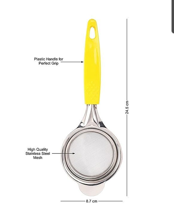 Tea Strainer with Non Slip Handle (Small) - 1119 uploaded by CLASSY TOUCH INTERNATIONAL PVT LTD on 1/7/2021