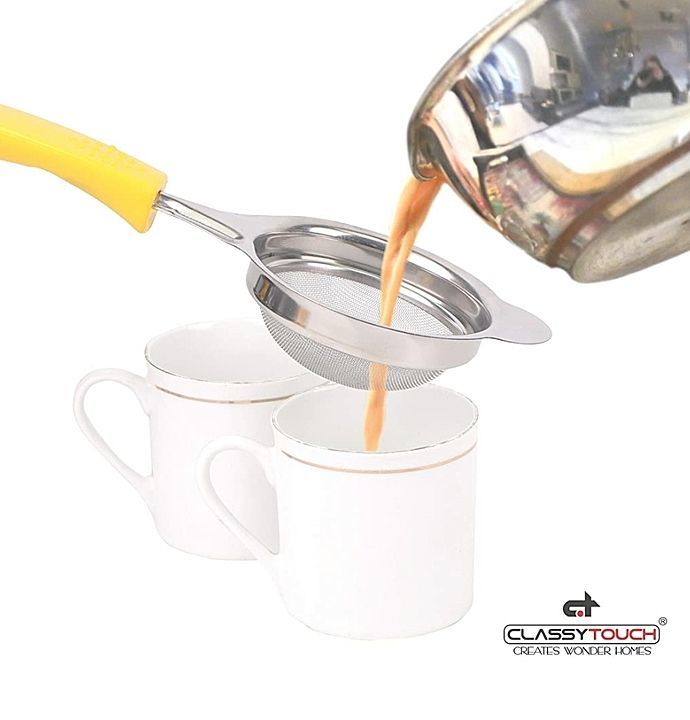 Tea Strainer with Non Slip Handle (Small) - 1119 uploaded by CLASSY TOUCH INTERNATIONAL PVT LTD on 1/7/2021