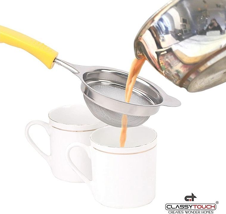 Tea Strainer with Non Slip Handle ( Large ) - 1120 uploaded by CLASSY TOUCH INTERNATIONAL PVT LTD on 1/7/2021