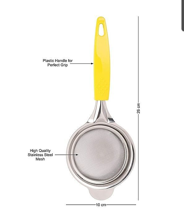 Tea Strainer with Non Slip Handle ( Large ) - 1120 uploaded by CLASSY TOUCH INTERNATIONAL PVT LTD on 1/7/2021