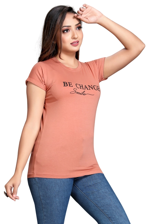 Ladies cotton lycra t shirts uploaded by business on 10/11/2022