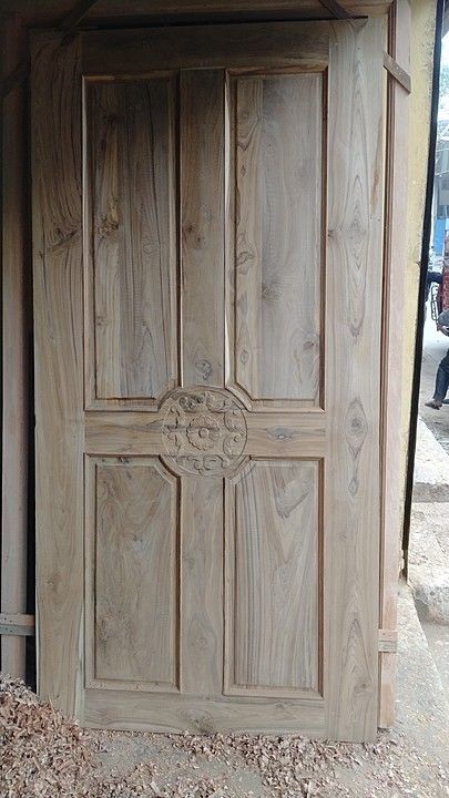 Sagwan Doors Without Polish  uploaded by Shri Ganesh Timbers on 1/8/2021
