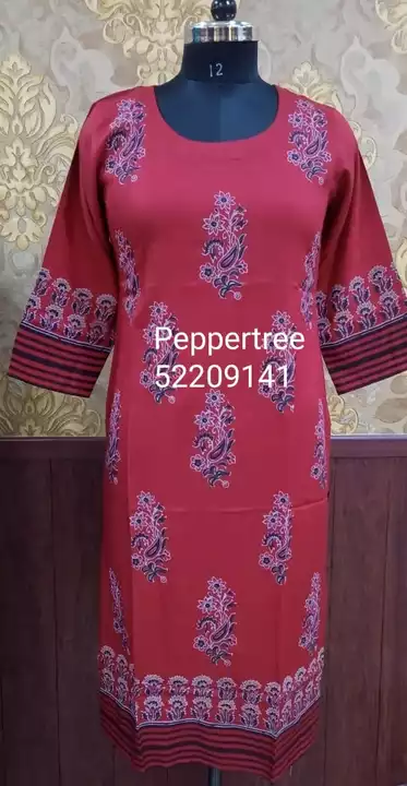 Kurti uploaded by Peppertree garments pvt ltd on 10/12/2022