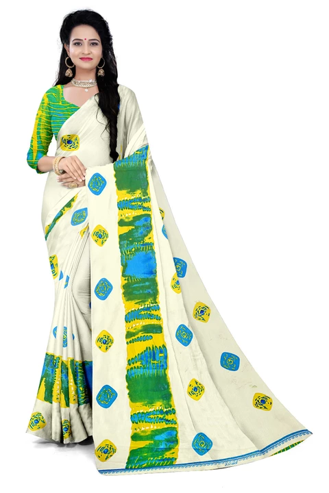 Printed saree uploaded by business on 10/12/2022
