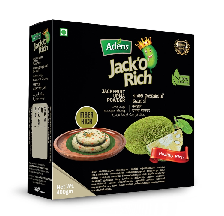 ADENS Jack 'O' Rich Jackfruit Upma Powder 400gm uploaded by Adens Foods And Beverages on 10/12/2022